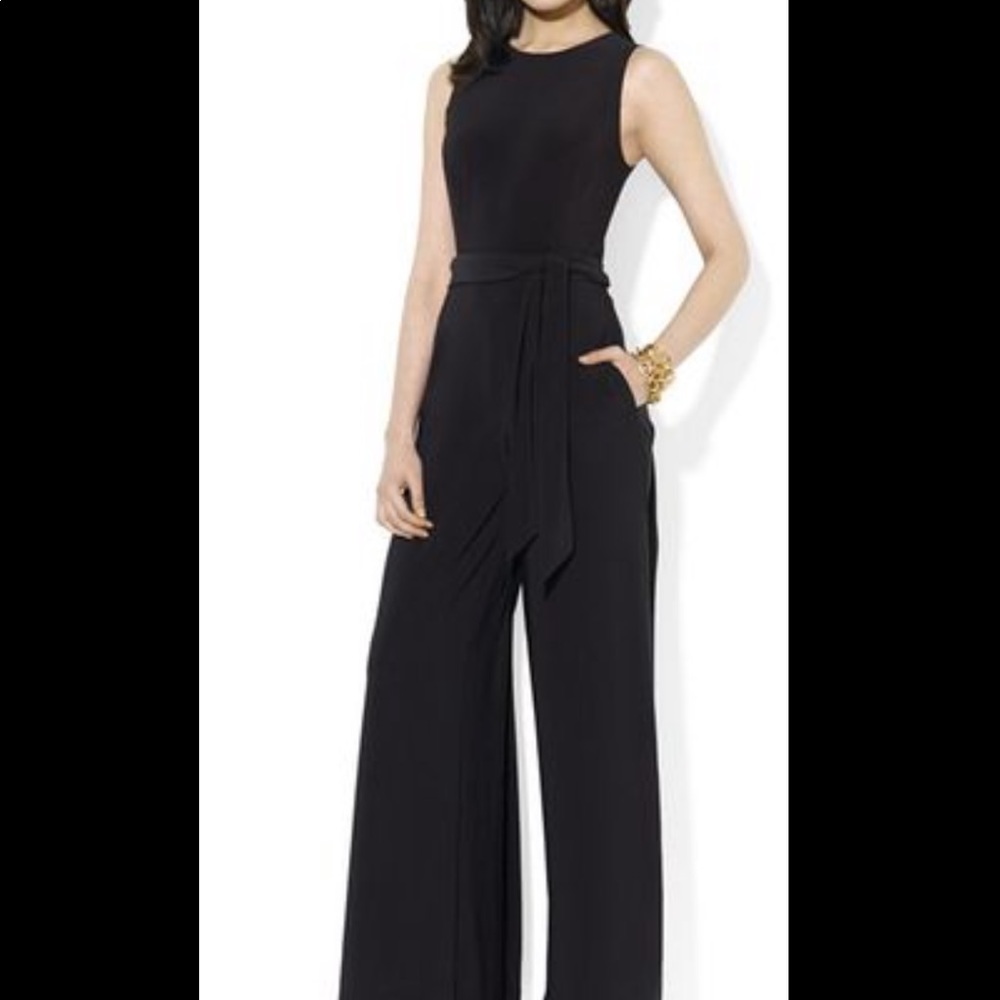 Anne Klein Wide leg, full length jumpsuit